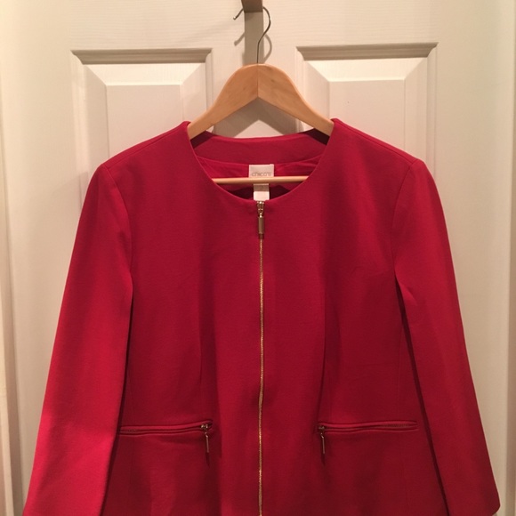 Chico's Jackets & Blazers - CHICO’S - Ponte Cape SS Jacket